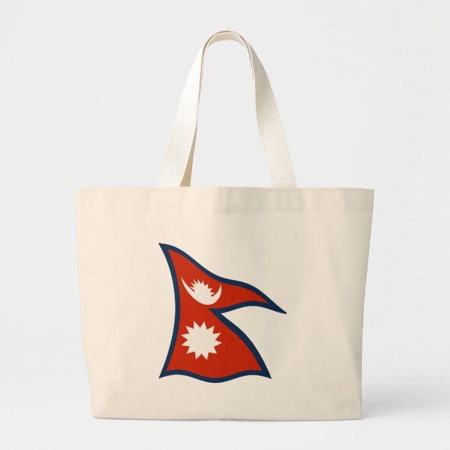 Nepal Flag Tote Bag (Front)