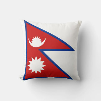 Nepal Flag x Flag Pillow