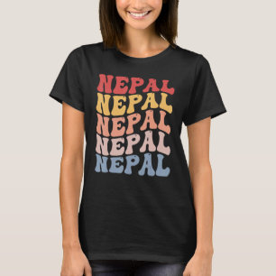 Nepal Groovy Retro Nepali T-Shirt