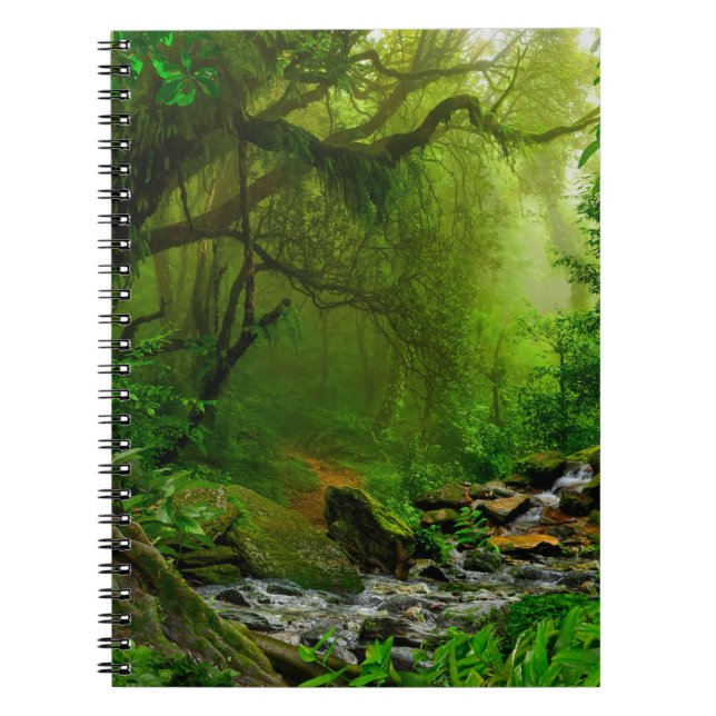 Nepal jungle with riverjungle,forest,ground,river, notebook (Front)