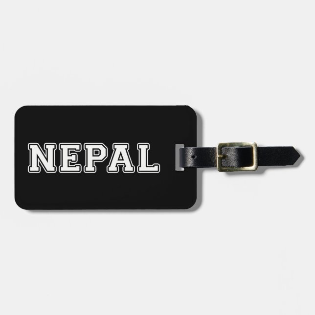 Nepal Luggage Tag (Front Horizontal)