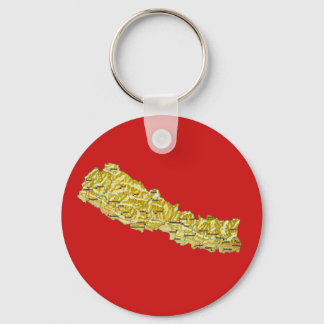 Nepal Map Keychain
