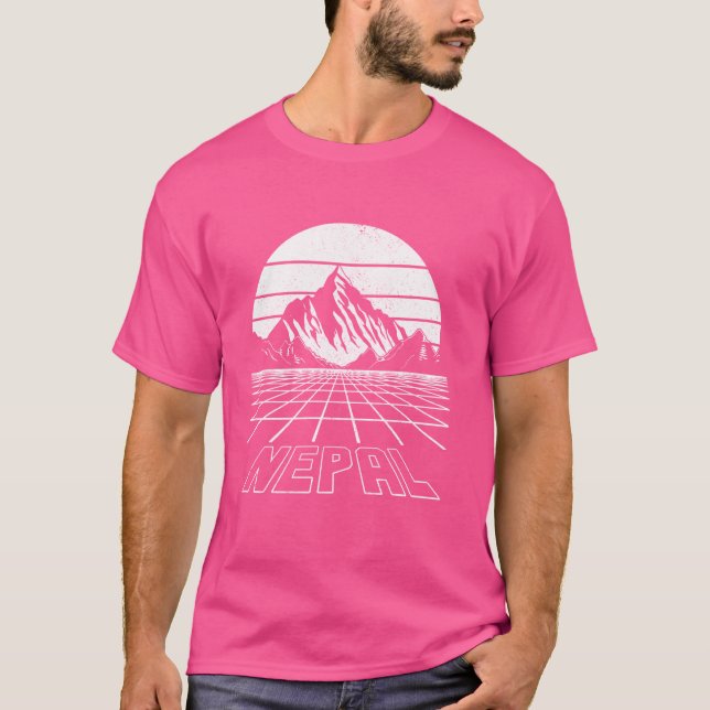 Nepal Mountains Himalaya Mount Everest Nepali Souv T-Shirt (Front)