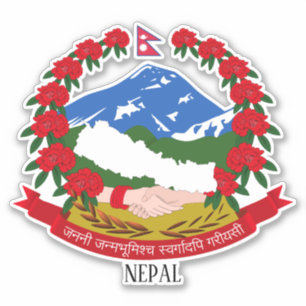Nepal National Coat Of Arms Patriotic Sticker