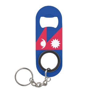 Nepal National Flag Patriotic Keychain Bottle Opener