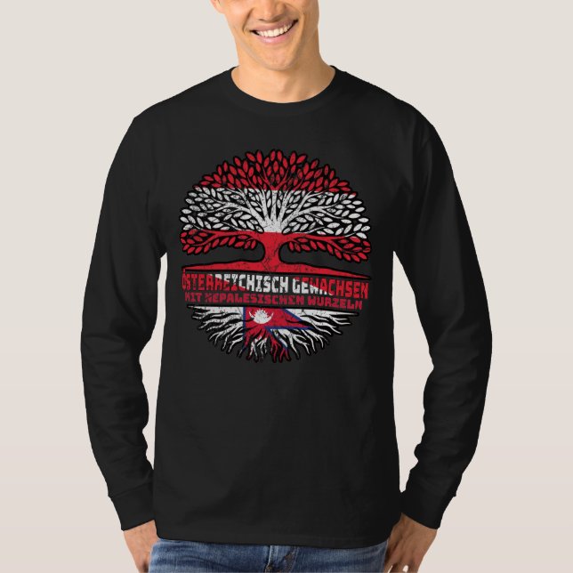 Nepal Nepalese Austrian Baum T-Shirt (Front)