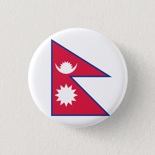 Nepal Nepalese Flag Button