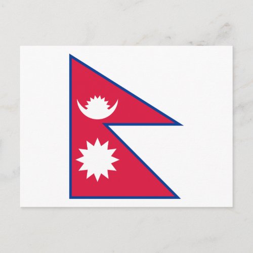 Nepal Nepalese Flag Postcard