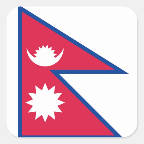 NepalNepalese Flag Square Sticker