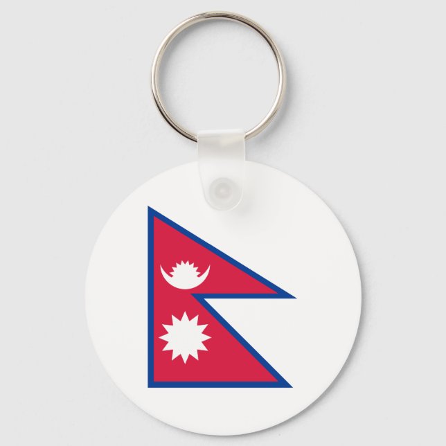 Nepal – Nepali Flag Keychain (Front)