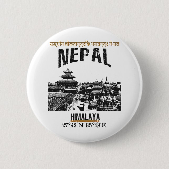 Nepal Pinback Button (Front)