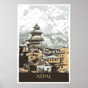 Nepal Travel Poster