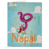 Nepal Vintage Travel Poster (Front)