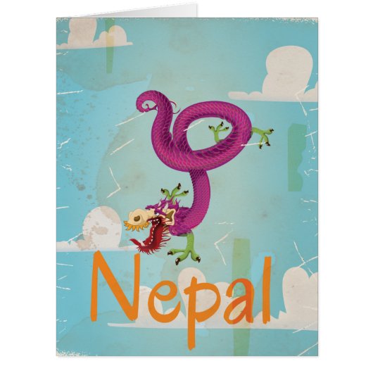 Nepal Vintage Travel Poster (Front)