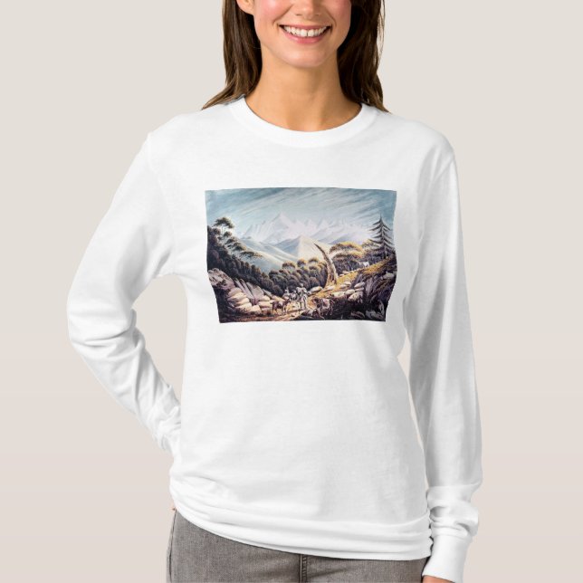 Nepalese Herdsmen in the Himalayas, 1826 T-Shirt (Front)