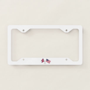 Nepali-American License Plate Frame