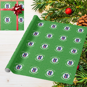 Nepali Angel Christmas Flag Personalized  Wrapping Paper