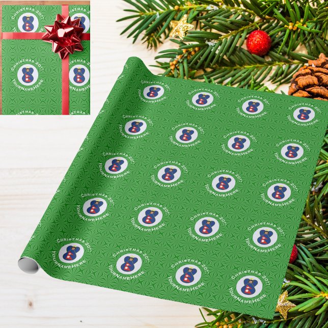 Nepali Angel Christmas Flag Personalized  Wrapping Paper (Creator Uploaded)