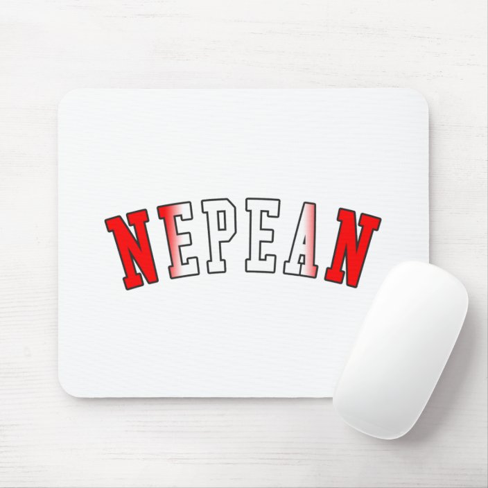 Nepean in Canada National Flag Colors Mousepad