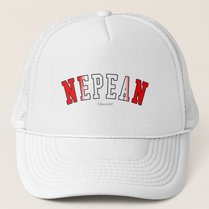 Nepean in Canada National Flag Colors Trucker Hat
