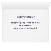 Nephew 5th Birthday Planets in Outer Space Cards (Inside Horizontal (Bottom))