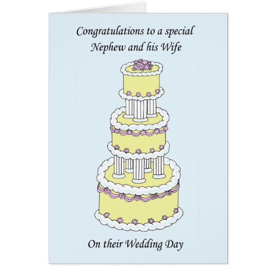  Nephew  and wife Wedding  Congratulations Card  Zazzle com