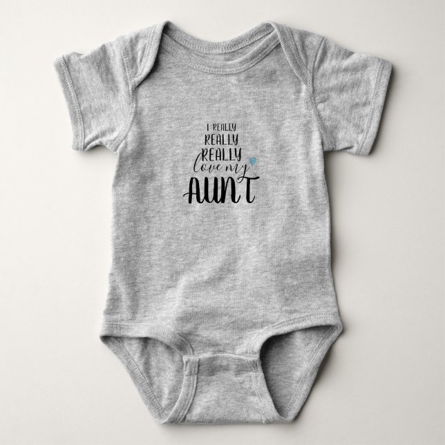 Nephew Aunt Outfit Baby Bodysuit (Front)