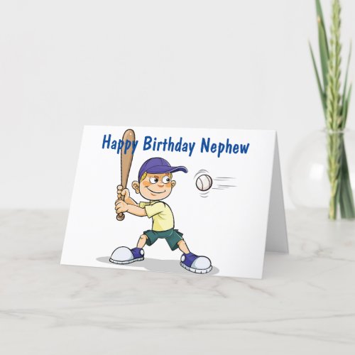 NEPHEW BATTER UPHAVE A HAPPY BIRTHDAY CARD