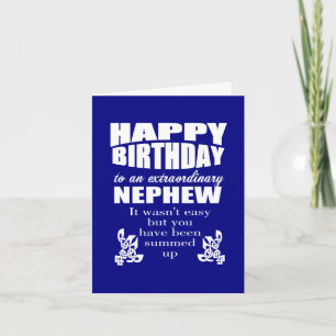 Nephew birthday card