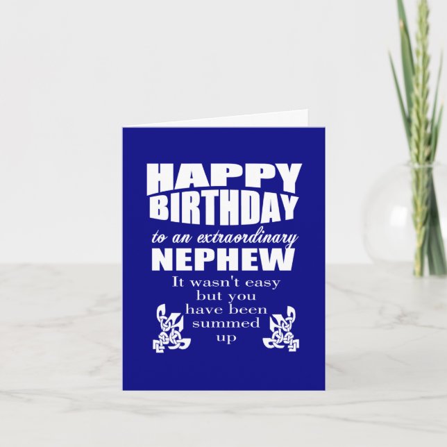 Nephew birthday card (Front)