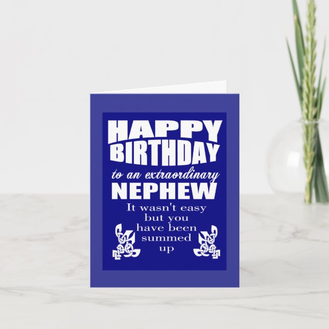 Nephew birthday card (Front)