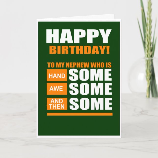 Nephew birthday card (Front)