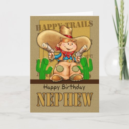Nephew Cowboy Birthday Card _ Rootin Tootin Birt