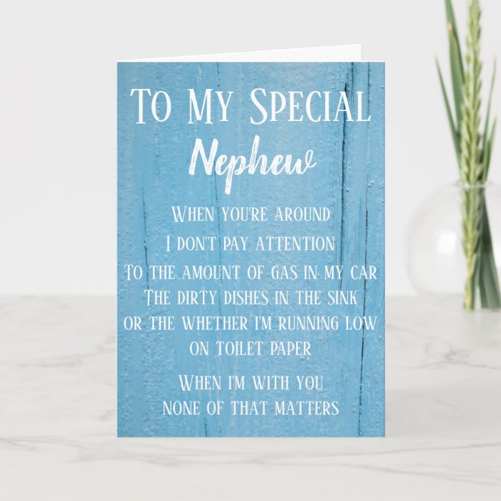 Nephew Custom Funny Photo Birthday Card | Zazzle.com