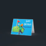 Nephew emoji golf blue happy birthday card<br><div class="desc">Cute emoji golf nephew birthday card. Personalize with your own text and make it truly special and unique!</div>
