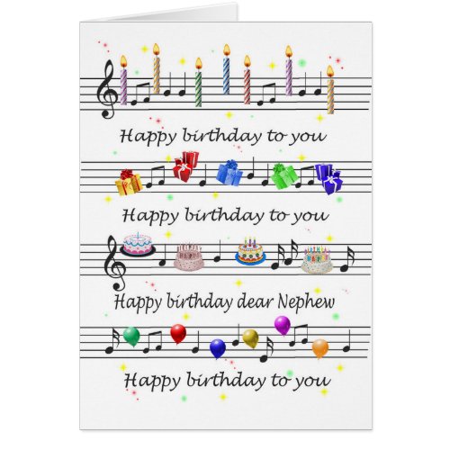 Nephew Funny Happy Birthday Song Sheet Music
