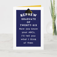 Nephew Graduation Card
