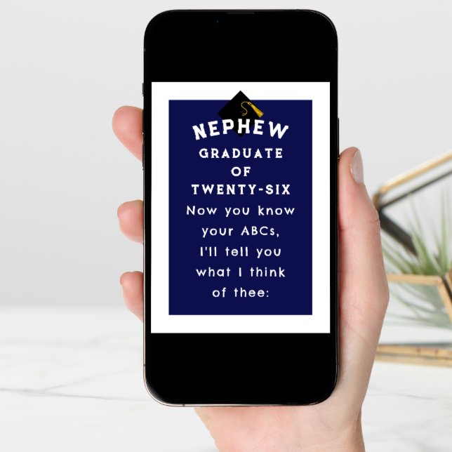 Nephew Graduation Card (Front Digital)