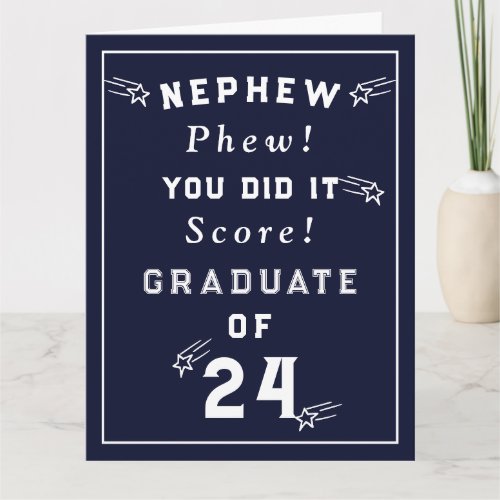Nephew Graduation Class of 2024 Card