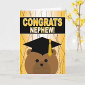 Nephew Graduation Congratulations Card (Yellow Flower)