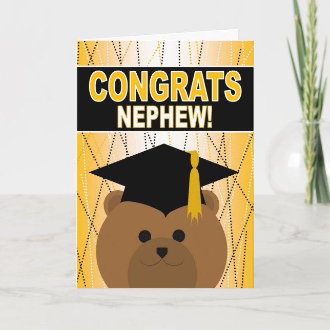 Nephew Graduation Congratulations Card (Front)