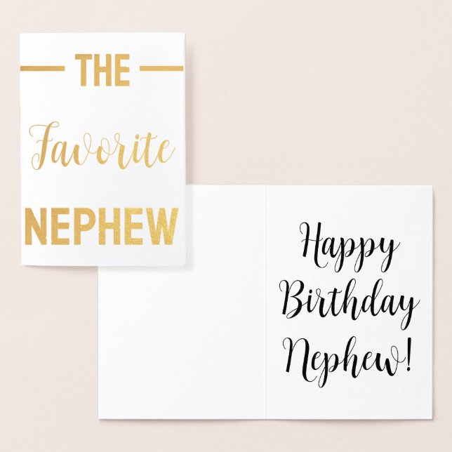 Nephew Greeting Card Funny Custom Personalized (Display)