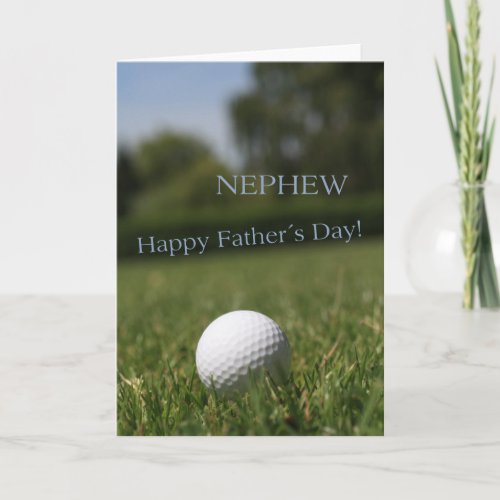 Nephew Happy Fathers Day Card