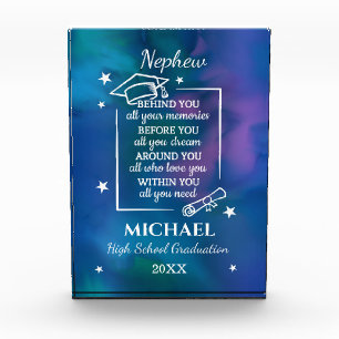 Nephew High School Graduation Name Year  Acrylic Award