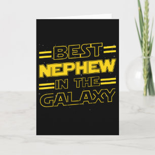 Nephew In The Galaxy Funny Fathers Day Gift For Me Card
