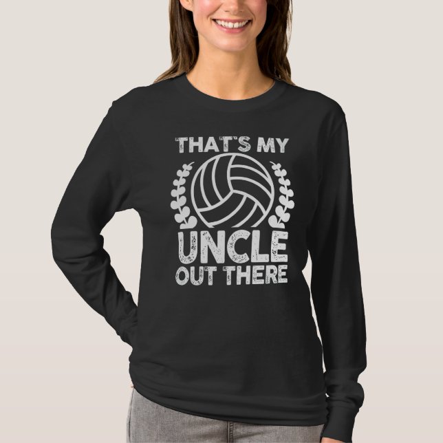 Nephew Niece Uncle Volleyball T-Shirt (Front)
