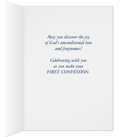 Nephew Personalize Name on First Confession Lamb (Inside (Right))