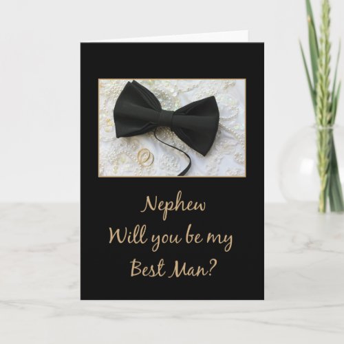 Nephew  Please be best man _ invitation