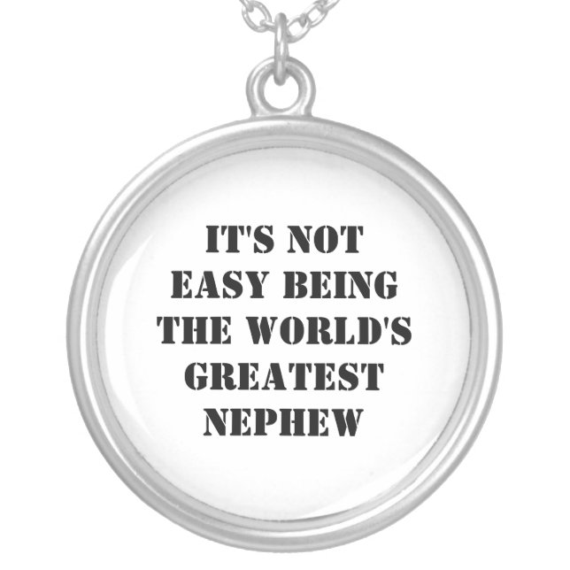 Nephew Silver Plated Necklace (Front)