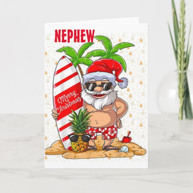 **NEPHEW** TIME TO SPREAD COOL HOLIDAY CHEER  CARD (Front)
